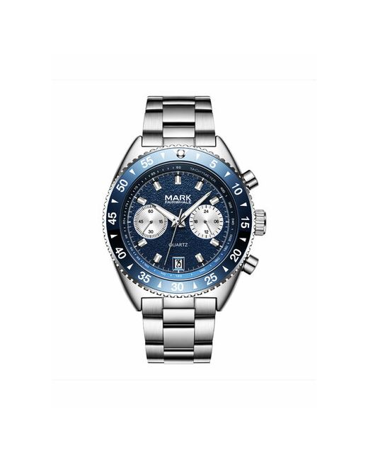 Fairwhale Наручные часы Часы наручные кварцевые MARK стальные синий белый