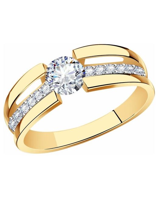 Diamant online Серьги золото 585 проба длина 1.8 см.