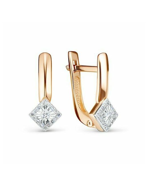 Diamant online Серьги золото 585 проба бриллиант