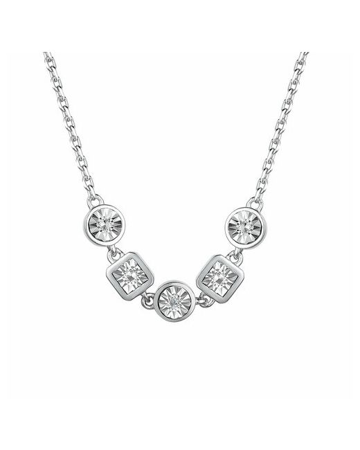 Diamant online Колье серебро 925 проба бриллиант длина 38 см.