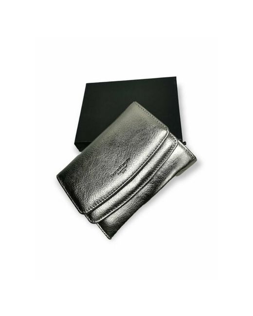 PouchMan Кошелек Gf14/silver фактура гладкая серебряный