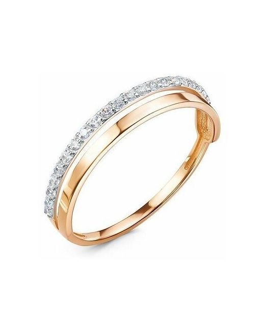 КЮЗ Del'ta Кольцо Diamant online золото 585 проба фианит размер 16.5