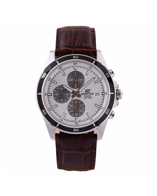 Casio Наручные часы Edifice Часы наручные EFR-526L-7A Гарантия 2 года черный серебряный