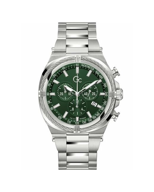 Gc Наручные часы Z32002G9MF серебряный зеленый