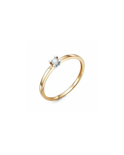Diamant online Кольцо помолвочное золото 585 проба бриллиант размер 16