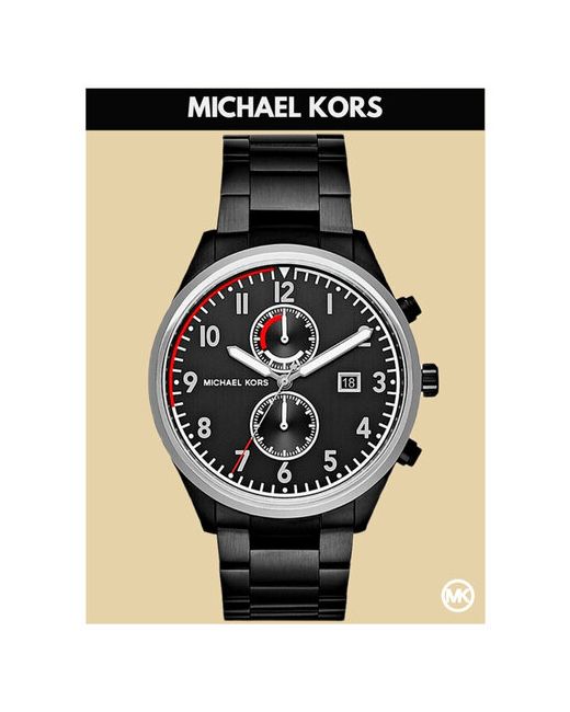 Michael Kors Наручные часы наручные с браслетом из нержавеющей стали черные