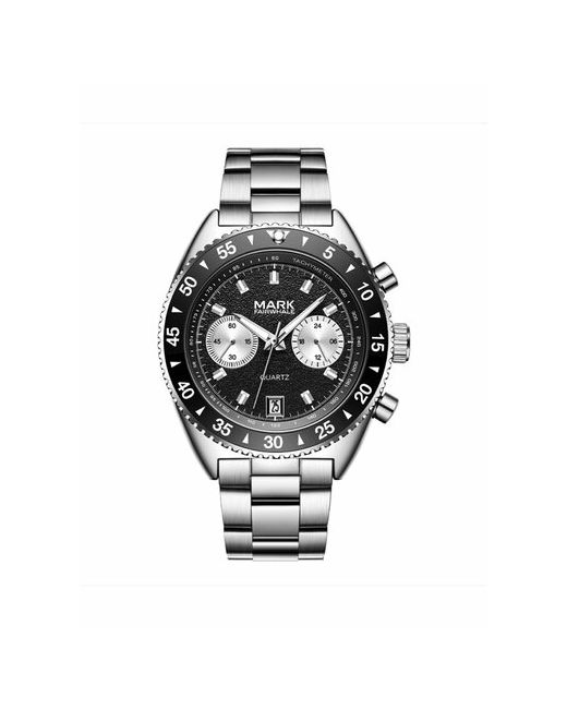 Fairwhale Наручные часы Часы наручные кварцевые MARK стальные серебряный черный