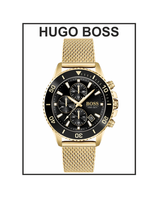 Boss Наручные часы Admiral наручные Hugo кварцевые оригинальные черный