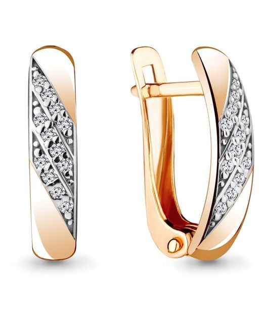 Diamant online Серьги AQUAMARINE золото 585 проба бриллиант