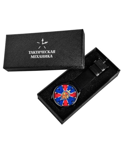 Kamukamu Наручные часы Часы наручные с символикой Фсб красный черный