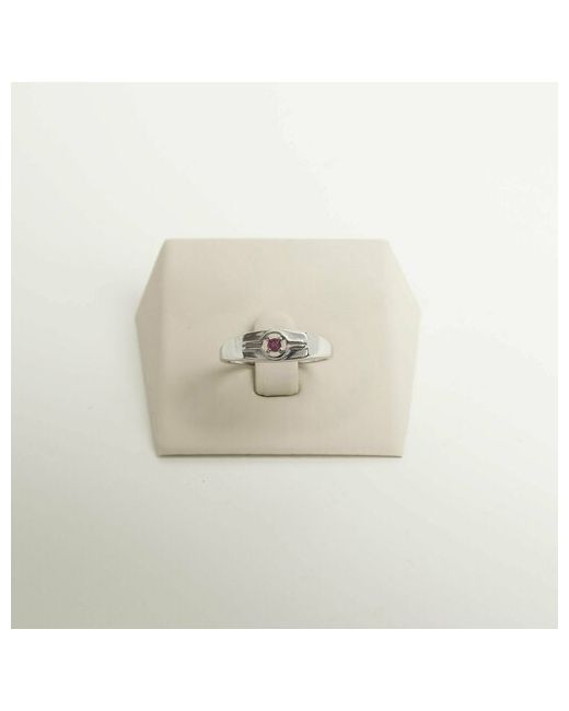 Corde Кольцо Серебряная печатка серебряное кольцо с натуральным рубином серебро 925 проба родирование рубин