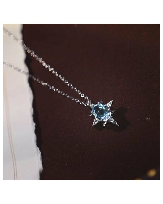 MJ - Marjatta Jewelry Колье Путеводная звезда циркон длина 45 см.