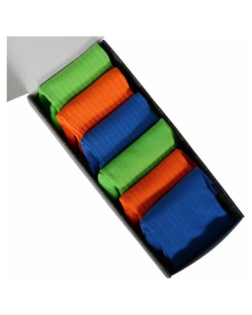 Palama Носки 6 пар размер 29 синий зеленый оранжевый