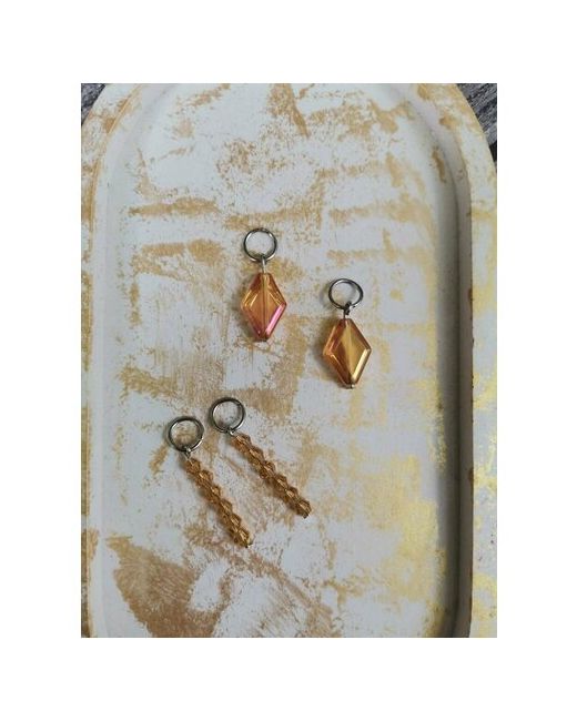 COLOR Earrings Комплект подвесок горчичный желтый