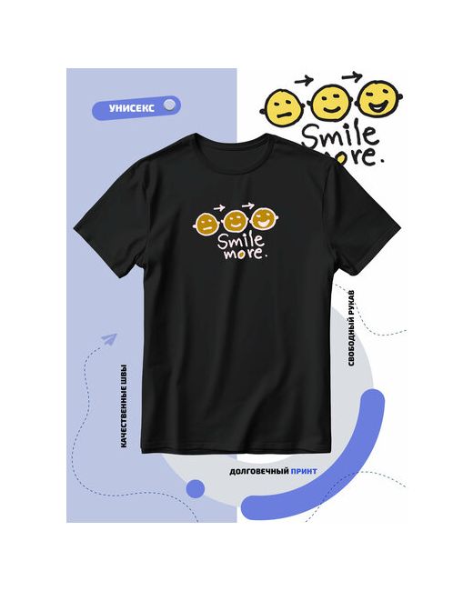 Smail-p Футболка схема как нужно улыбаться smile more размер