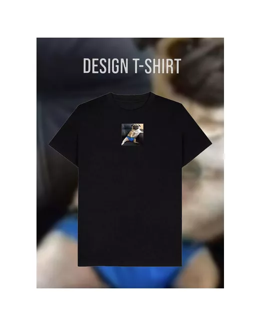 Design T-Shirt Футболка размер 48 черный