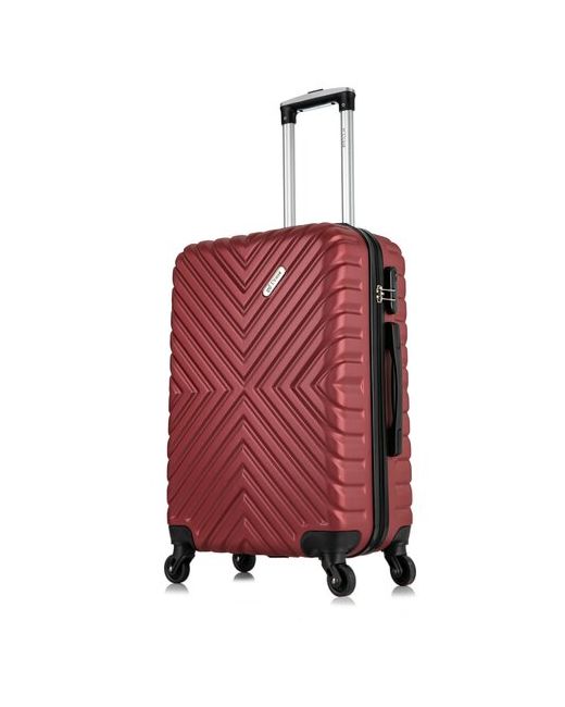 L'Case Умный чемодан New Delhi 50 л размер бордовый