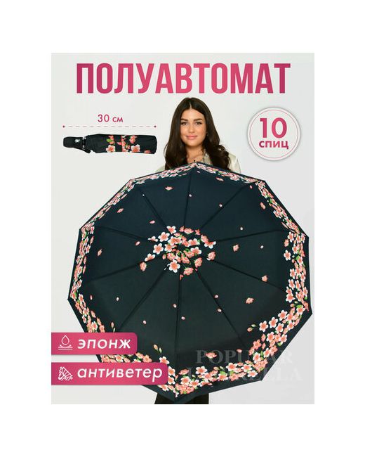 Lantana Umbrella Зонт черный розовый