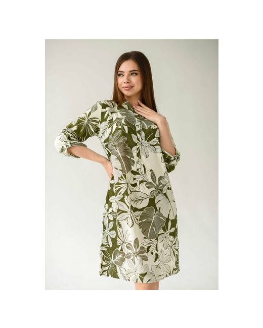 Текстильный край Платье размер зеленый