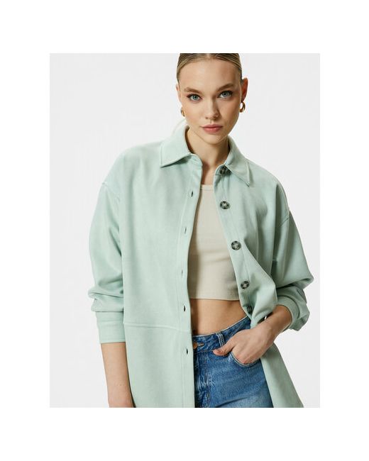 Koton Куртка-рубашка размер 34 зеленый