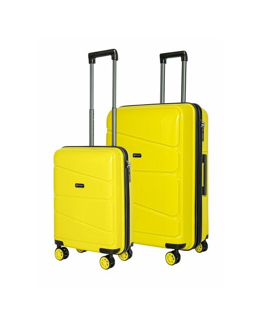Bonle Комплект чемоданов H-8011SL/YELLOW 2 шт. 136 л размер