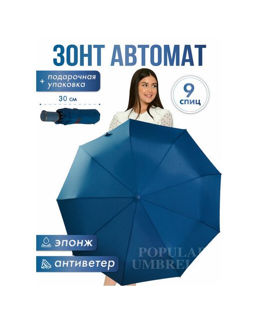 Popular Зонт зеленый синий