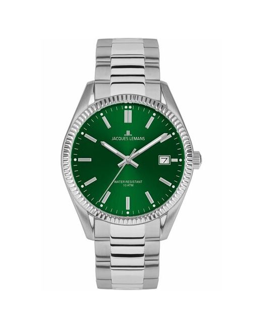 Jacques Lemans Наручные часы зеленый серебряный