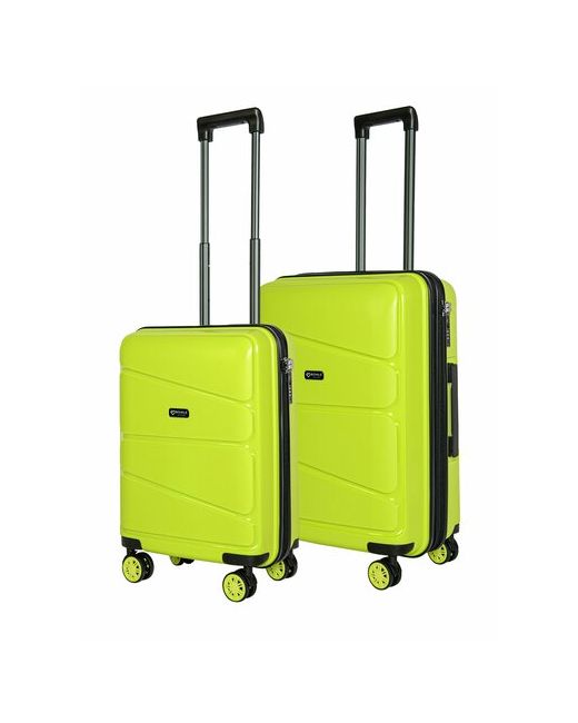 Bonle Комплект чемоданов H-8011SM/GREEN 2 шт. 92 л размер зеленый