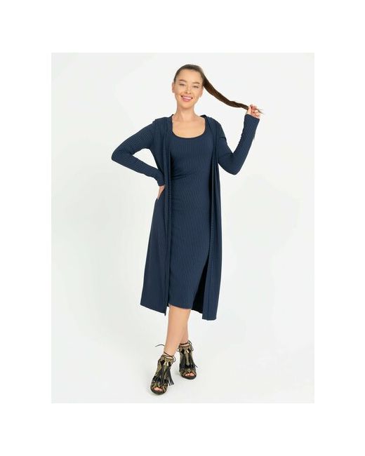 Instinity Комплект одежды Костюм платье с накидкой кардиганом универсальное размер 48