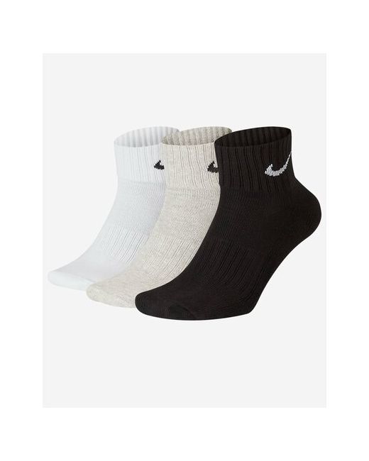 Nike Носки 3 пары размер 42-46 черный белый