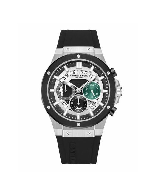 Kenneth Cole Наручные часы KCWGO0035501 черный серебряный