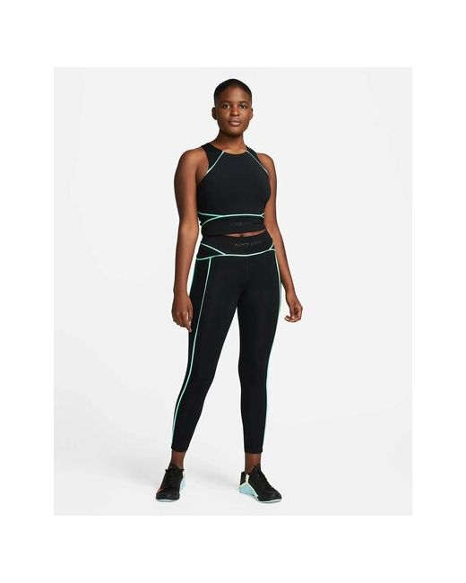 Nike Легинсы размер 44 зеленый черный