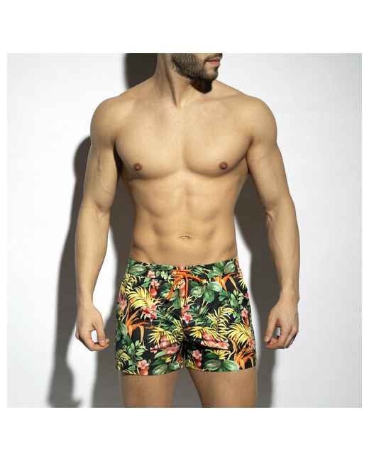 Es Collection Шорты для плавания Hawaiian Swim Shorts размер L черный