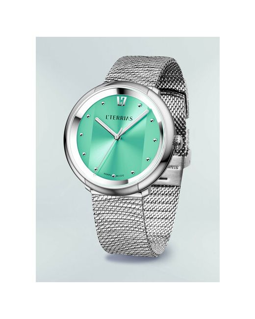 L'Terrias Наручные часы серебряный зеленый