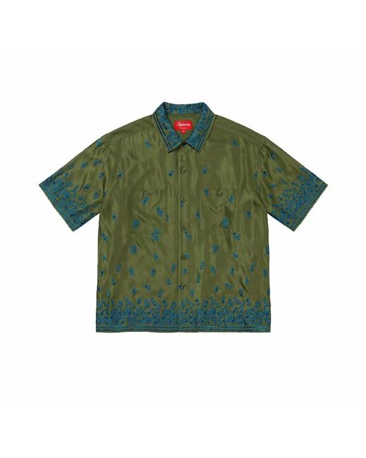 Supreme Рубашка размер зеленый