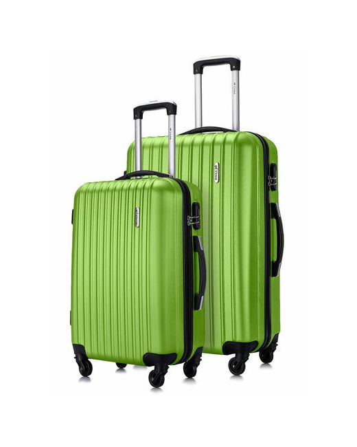 L'Case Комплект чемоданов Krabi 2 шт. 94 л размер зеленый