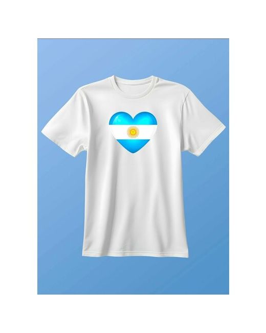 Zerosell Футболка сердце флаг Аргентина размер