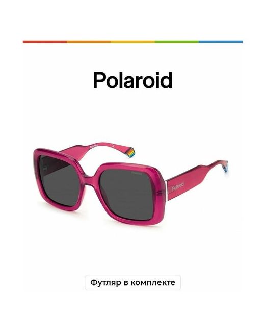 Polaroid Солнцезащитные очки PLD 6168/S PJP C3 8CQ M9 бордовый розовый