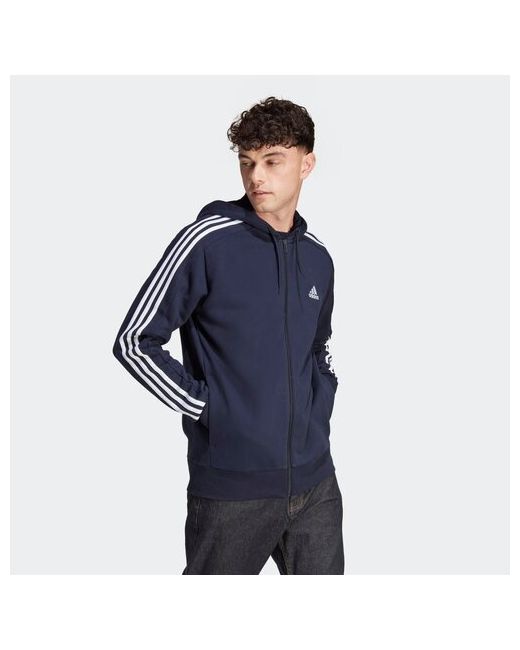 Adidas Толстовка Essentials French Terry 3-Stripes Full-Zip размер