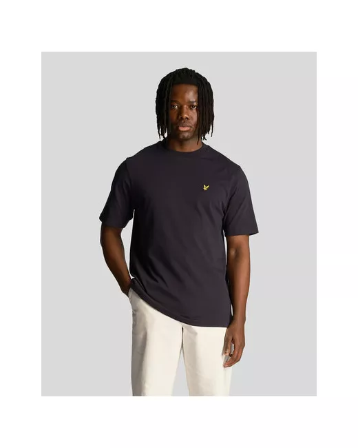 Lyle&Scott Футболка Oversized T-Shirt размер черный синий