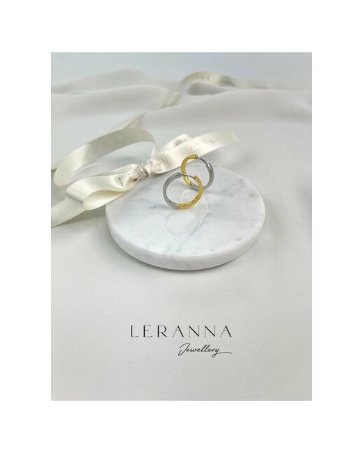 Leranna Серьги Серьги-основы базовые биколор размер/диаметр 24 мм золотой серебряный