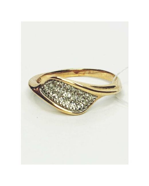 Skorobogatov Jewelry Кольцо красное золото 585 проба фианит размер 17.5