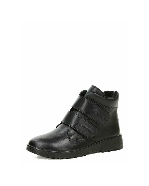 Marko Ботинки кожаные черные на липучках размер