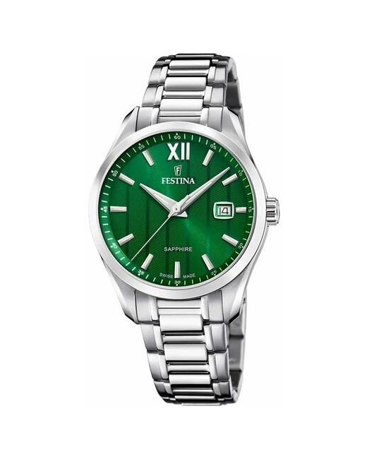 Festina Наручные часы Swiss Made F20026/3 зеленый серебряный