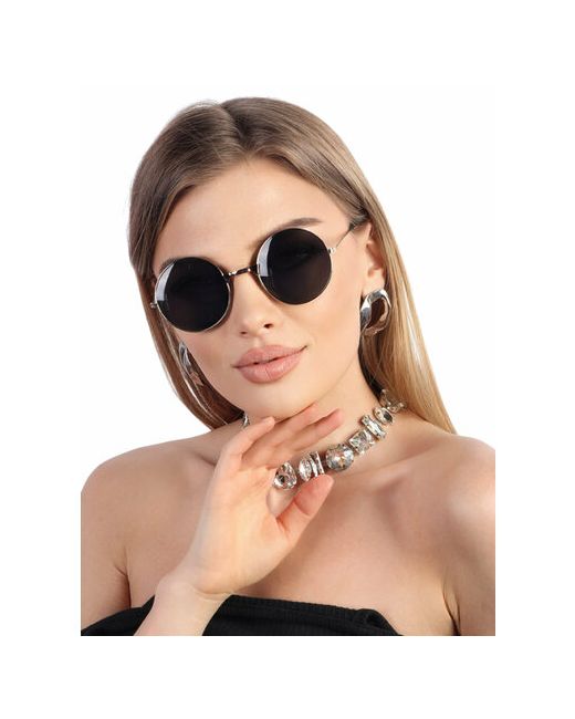 Pretty Mania Солнцезащитные очки черный серебряный