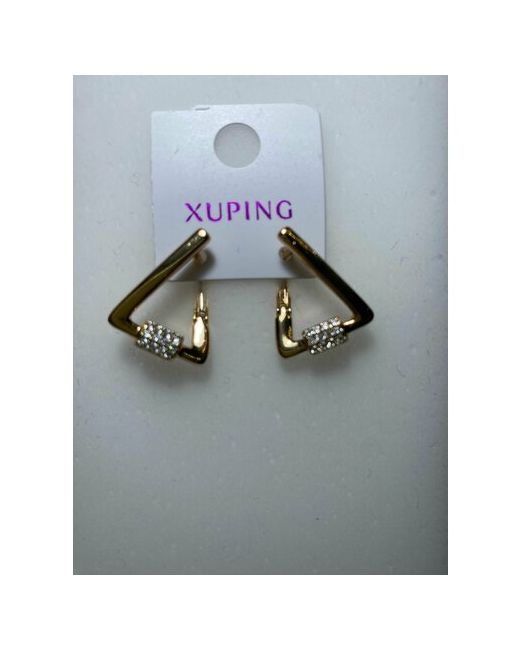 Xuping Jewelry Серьги треугольник циркон размер/диаметр 19 мм
