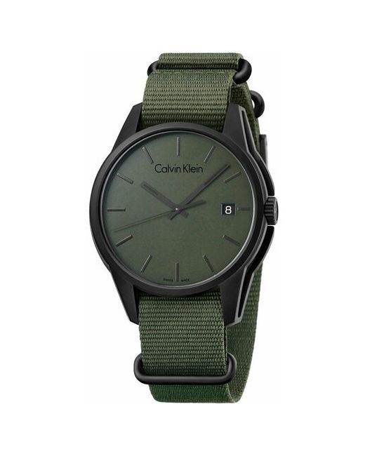 Calvin Klein Наручные часы зеленый черный