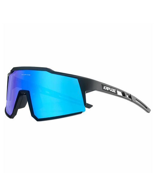 Kapvoe Солнцезащитные очки Очки спортивные унисекс для бега велосипеда туризма Очки/K9022-Q-4L-02/ЧерныйСиний/02 синий черный