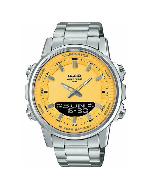 Casio Наручные часы желтый серебряный