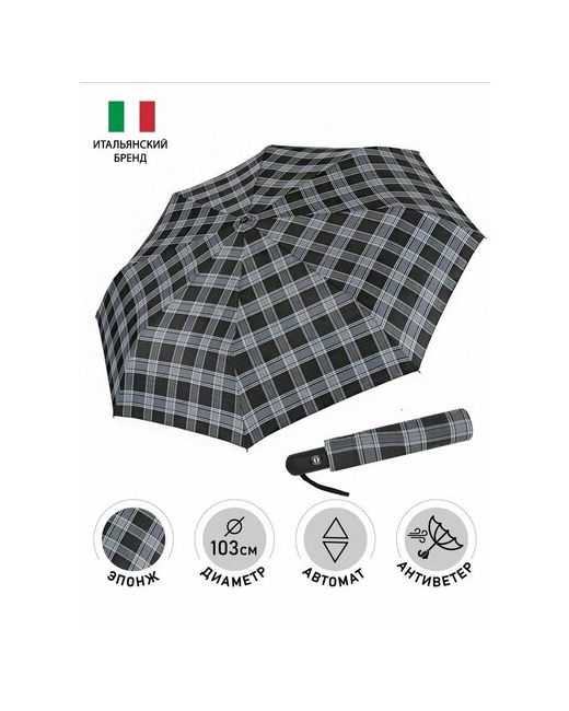 Fabretti Мини-зонт черный